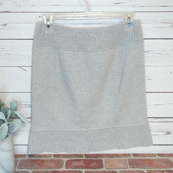 Vintage Free People 90's Y2K Grey Mini Sweater Skirt Casual Boho Women's Medium - Picture 8 of 16